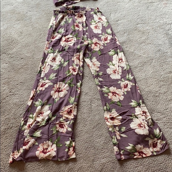 Purple floral matching set - Picture 3 of 3